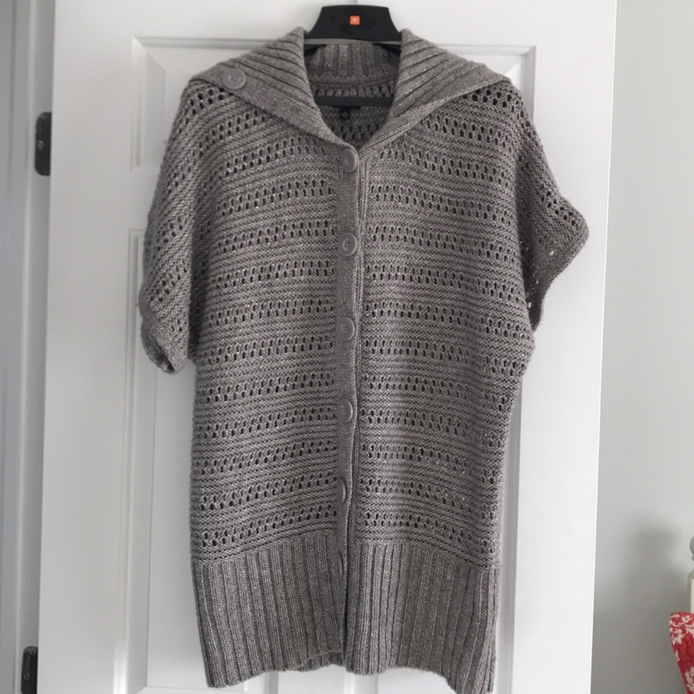 Chunky metallic cardigan